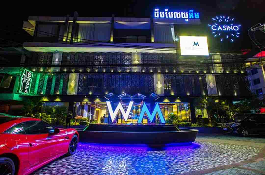 Khung cảnh WM Hotel and Casino lộng lẫy, lung linh về đêm