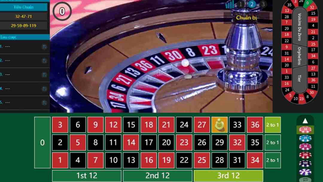 Live casino cũng hỗ trợ roulette trong một số trường hợp
